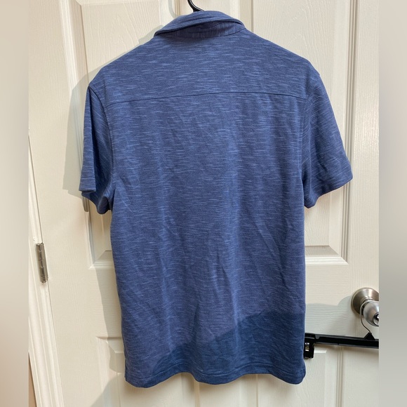 NWT Alfani Blue Button Down Shirt Size Small - Picture 3 of 3